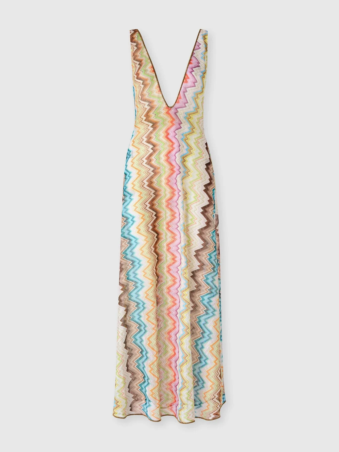 Long cover-up with deep v-neckline - 1