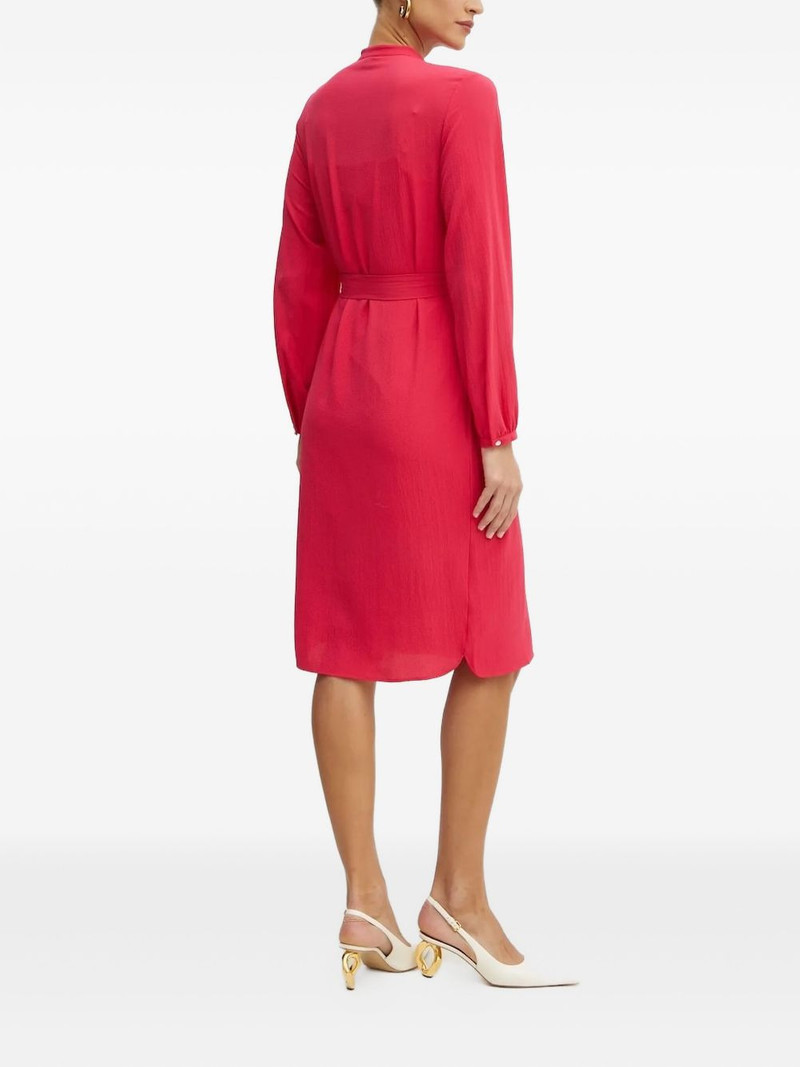 BOSS belted buttoned midi dress outlook