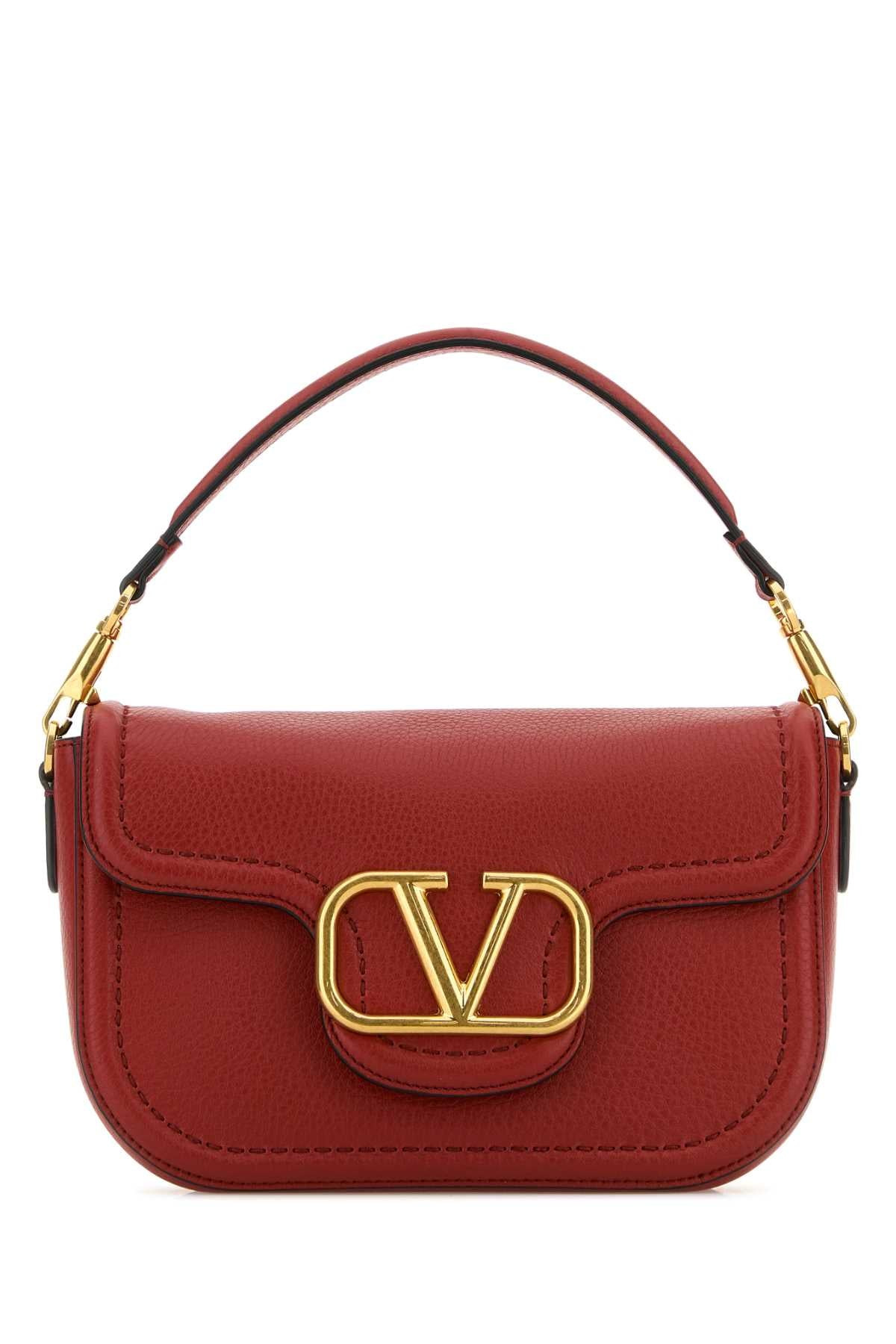 Valentino Garavani Women Red Leather Alltime Shoulder Bag - 1