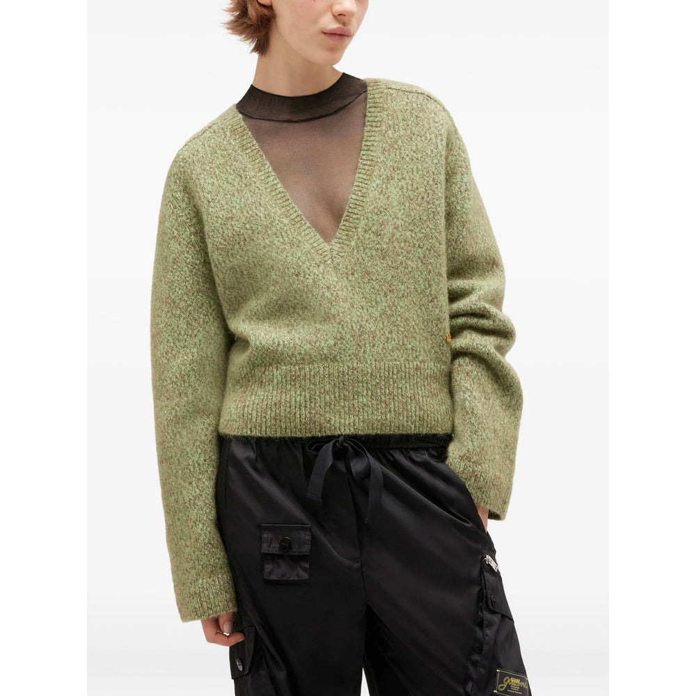 Ganni Green Knitwear - Jumpers Women - 3