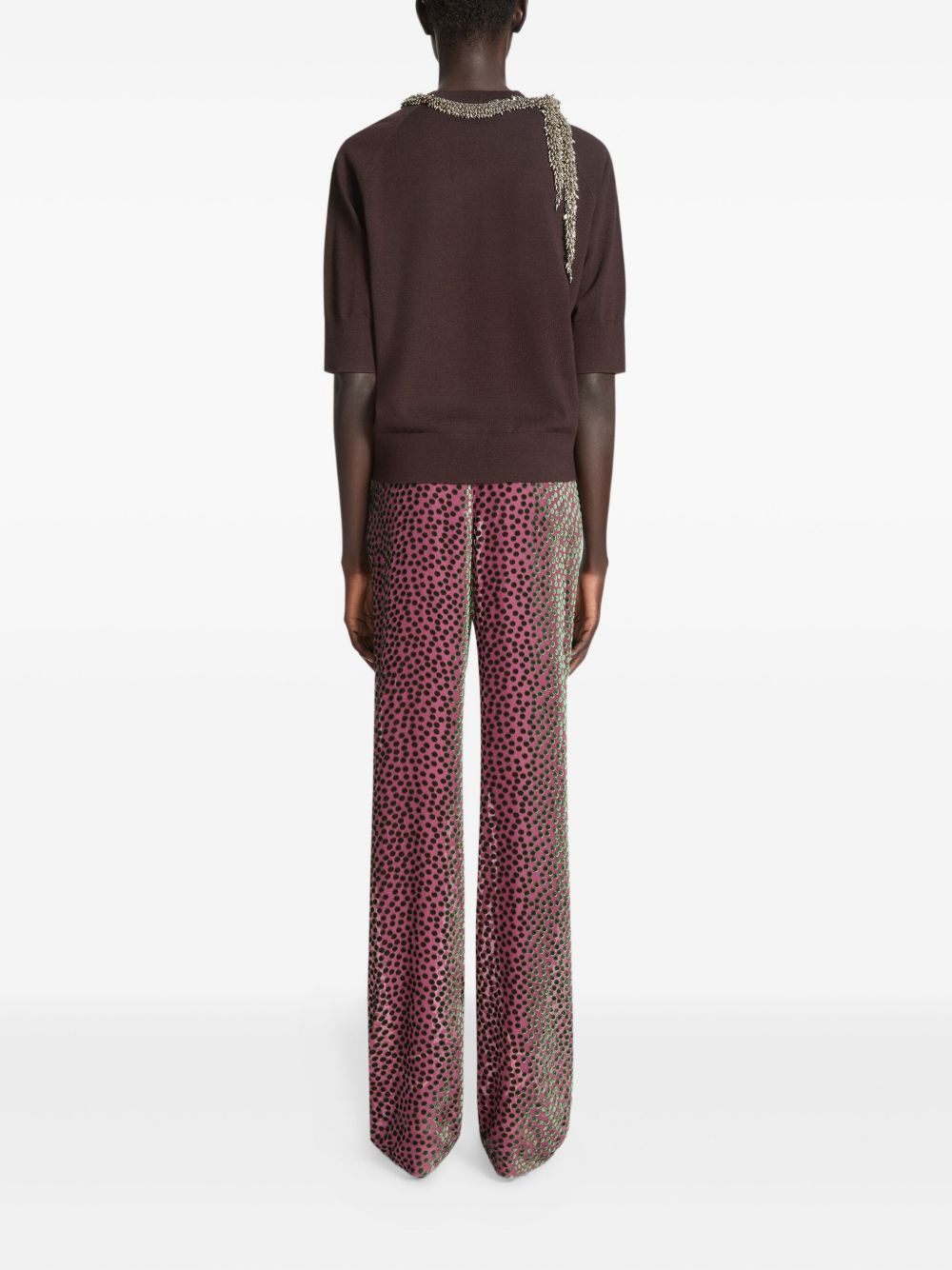 elasticated polka-dot trousers - 4
