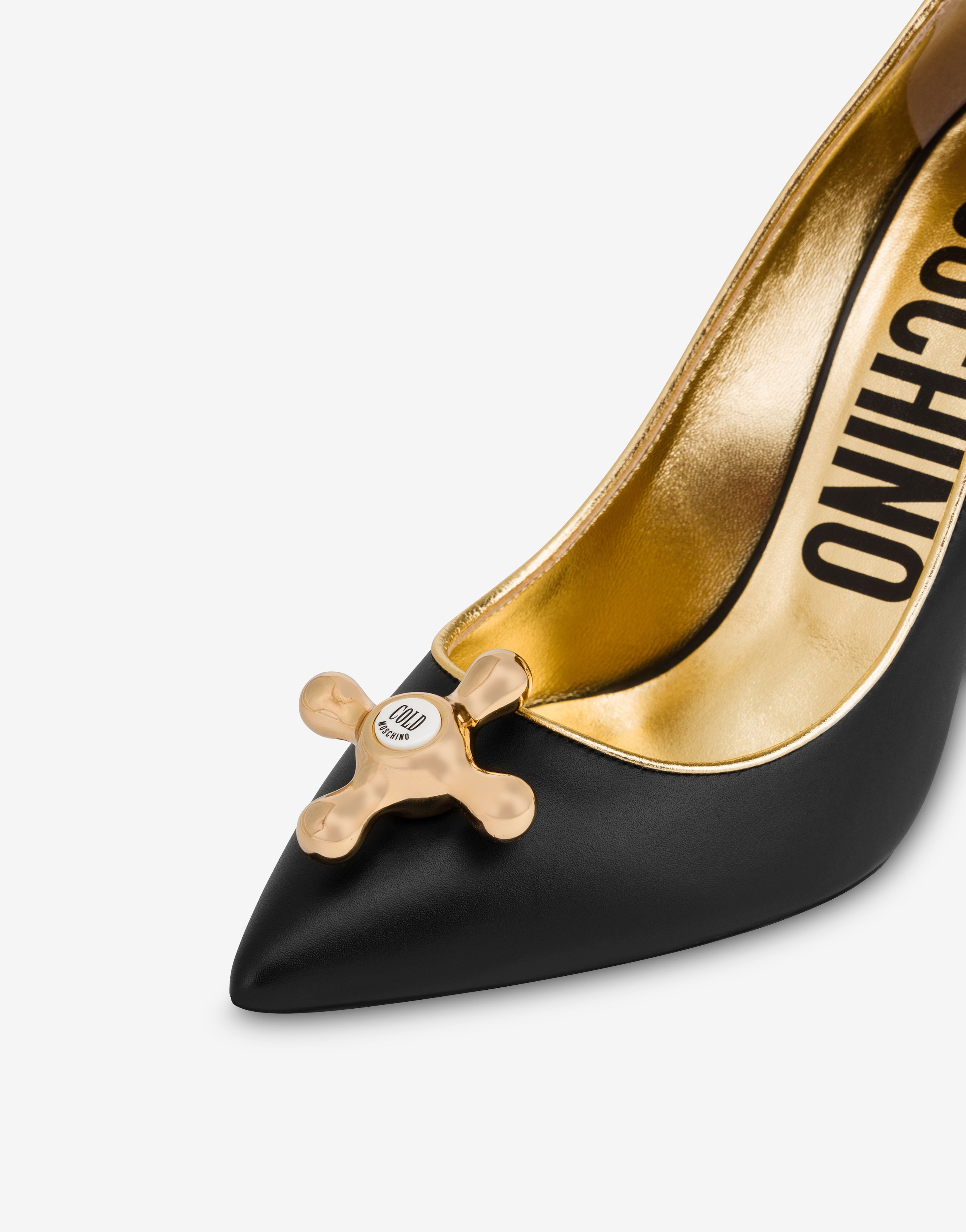FAUCET DETAIL CALFSKIN COURT SHOES - 4