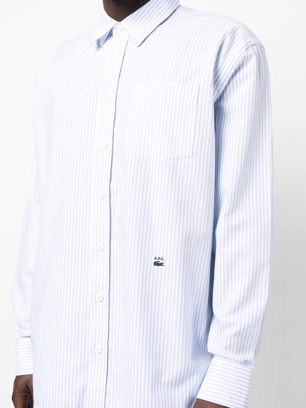 x A.P.C. striped cotton shirt - 5