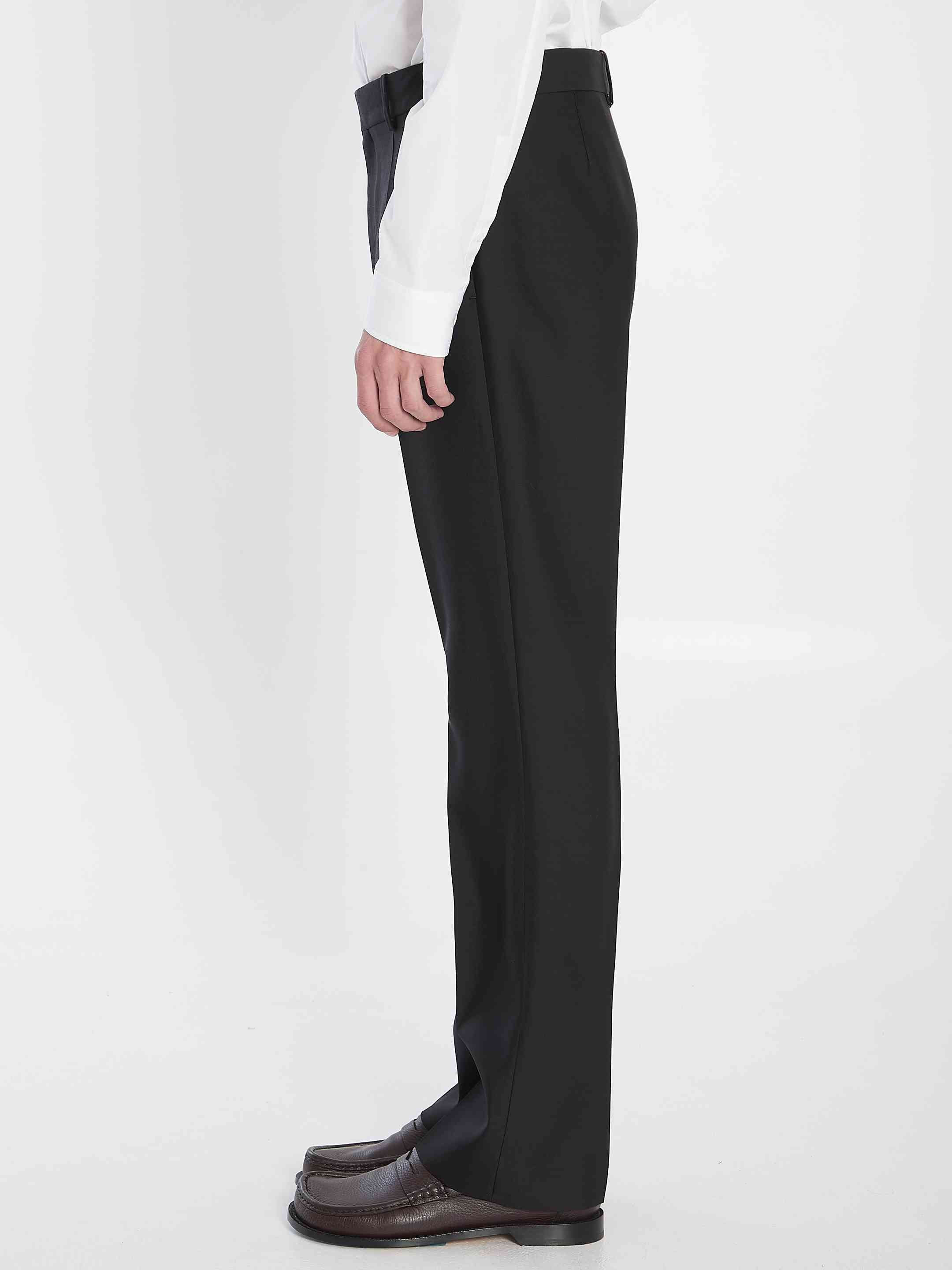 Loewe Men Tailored Wool And Silk Trousers - 3