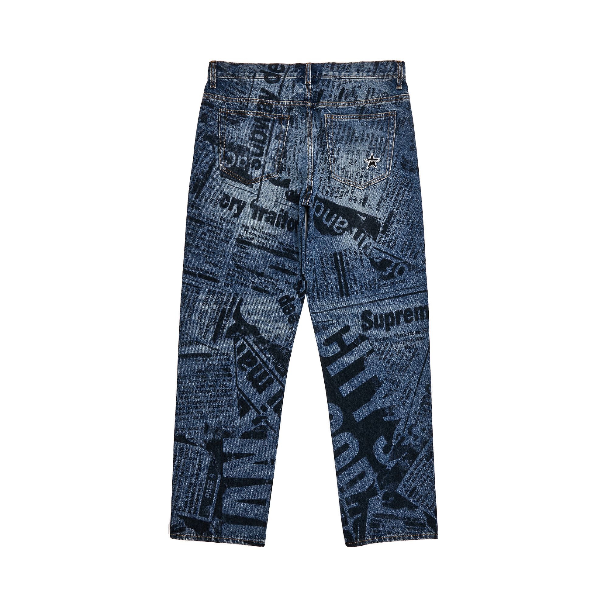 Supreme Regular Jean 'Newspaper' - 2