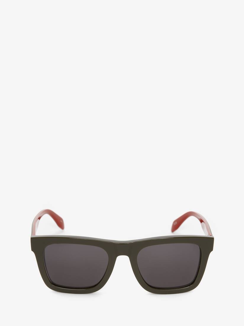 Selvedge Wayfarer Sunglasses in Green - 1