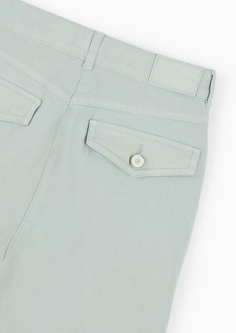 GIORGIO ARMANI Denim Collection flared trousers in stretch denim outlook
