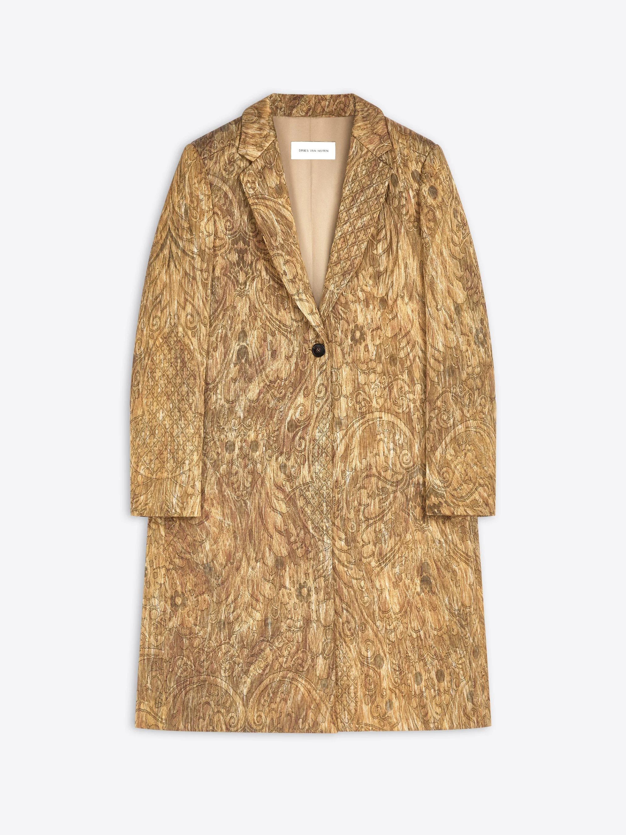 TAILORED JACQUARD COAT - 1
