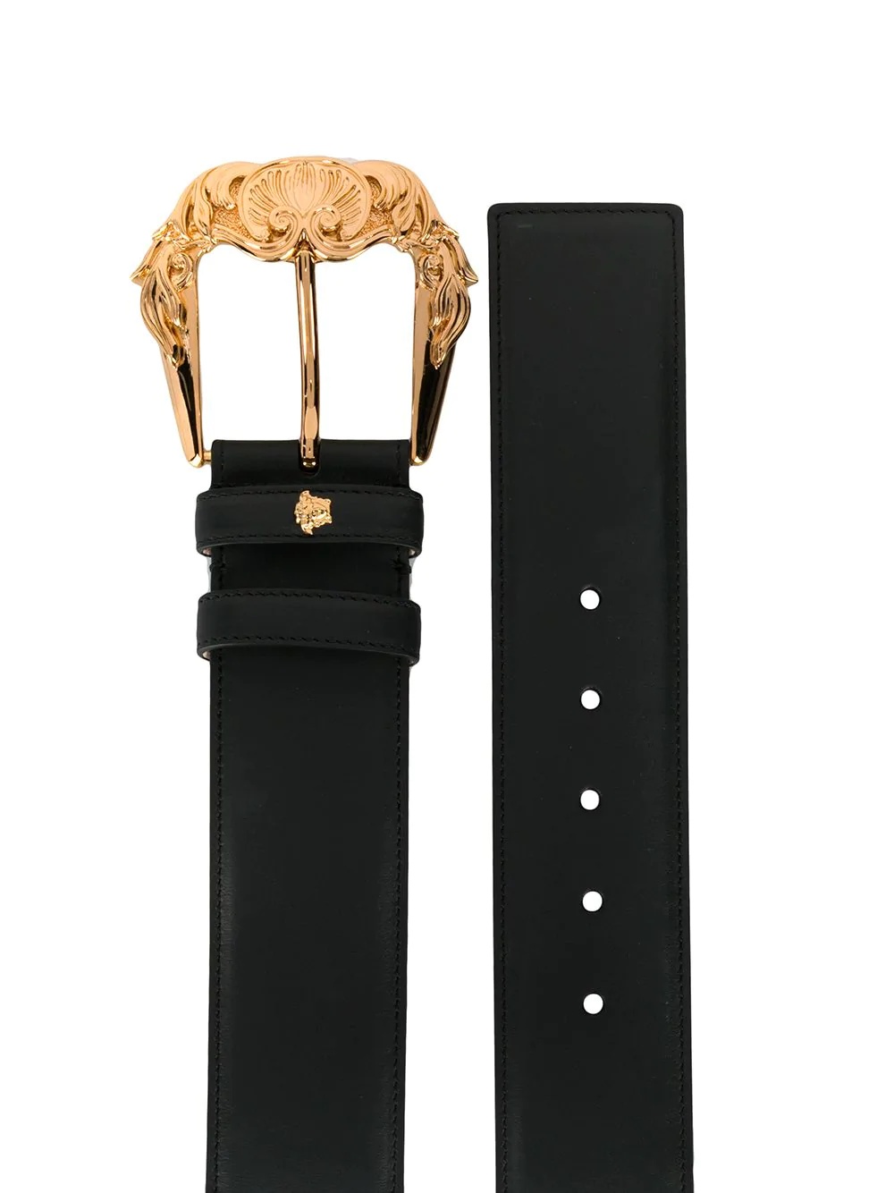 gold-tone buckle belt - 2