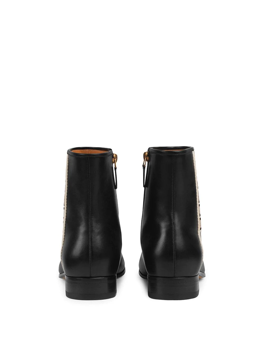 Gucci stripe leather boots - 5