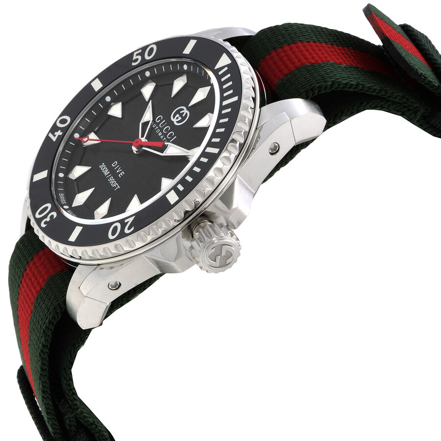 Gucci Dive Automatic Black Dial Men's Watch YA136364 - 2