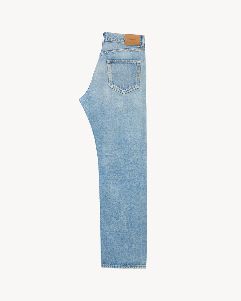 SAINT LAURENT LOOSE-FIT JEANS IN BLUE BEAT DENIM outlook