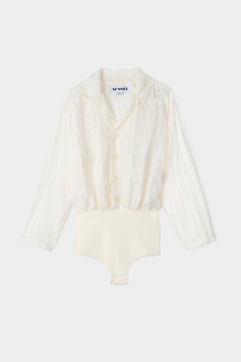 SUNNEI ALLOVER BODY SHIRT / cream outlook