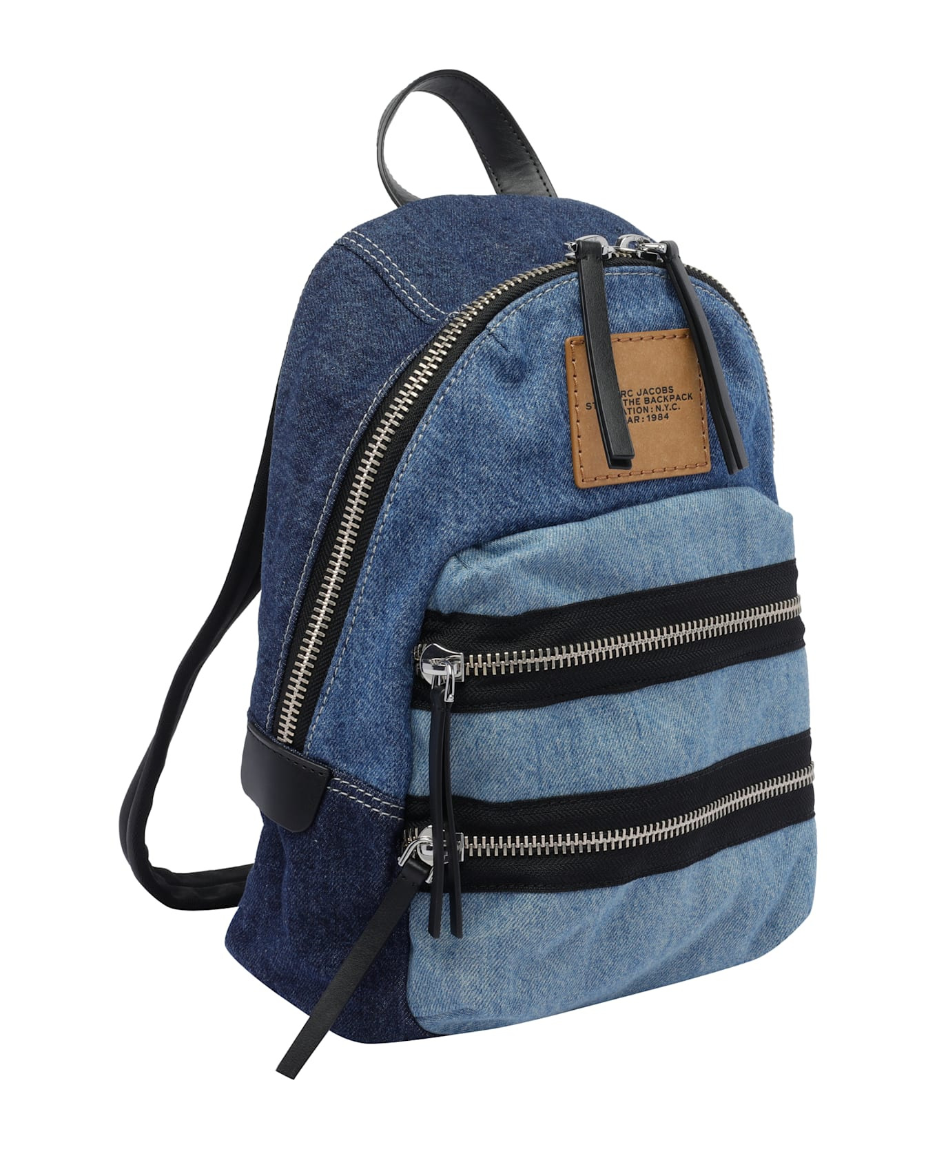 The Biker Colorblock Denim Medium Backacp - 2