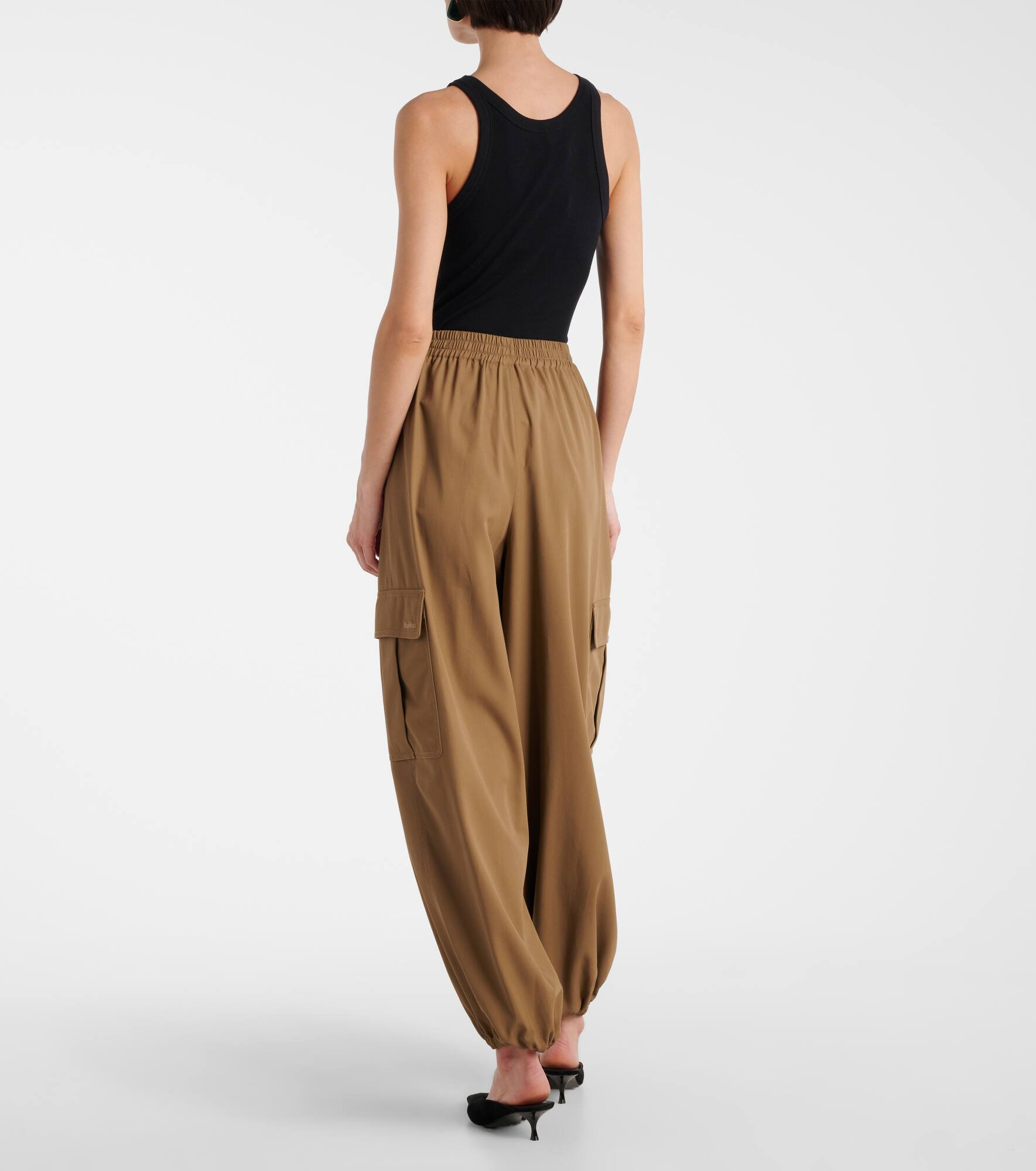 Glauco cotton twill tapered pants - 3