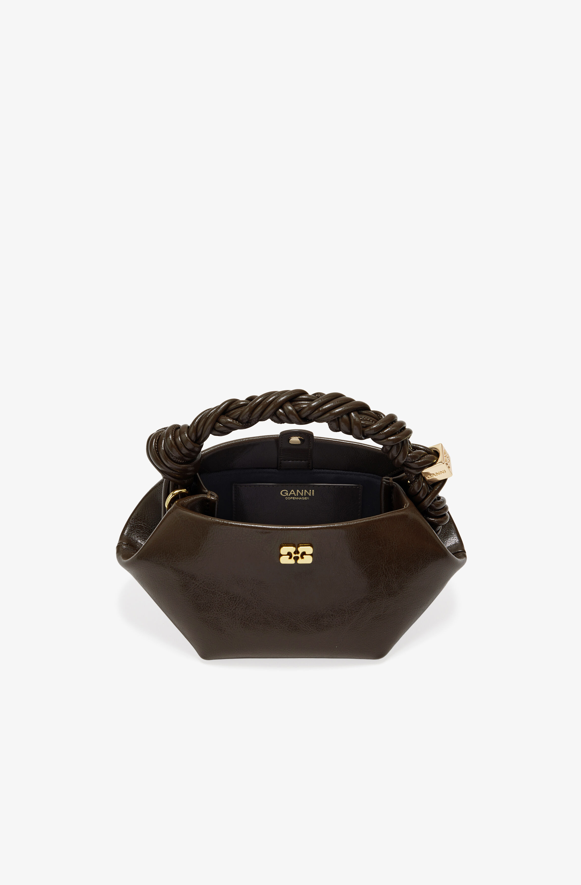 DARK OLIVE OLEATEX MINI GANNI BOU BAG - 3