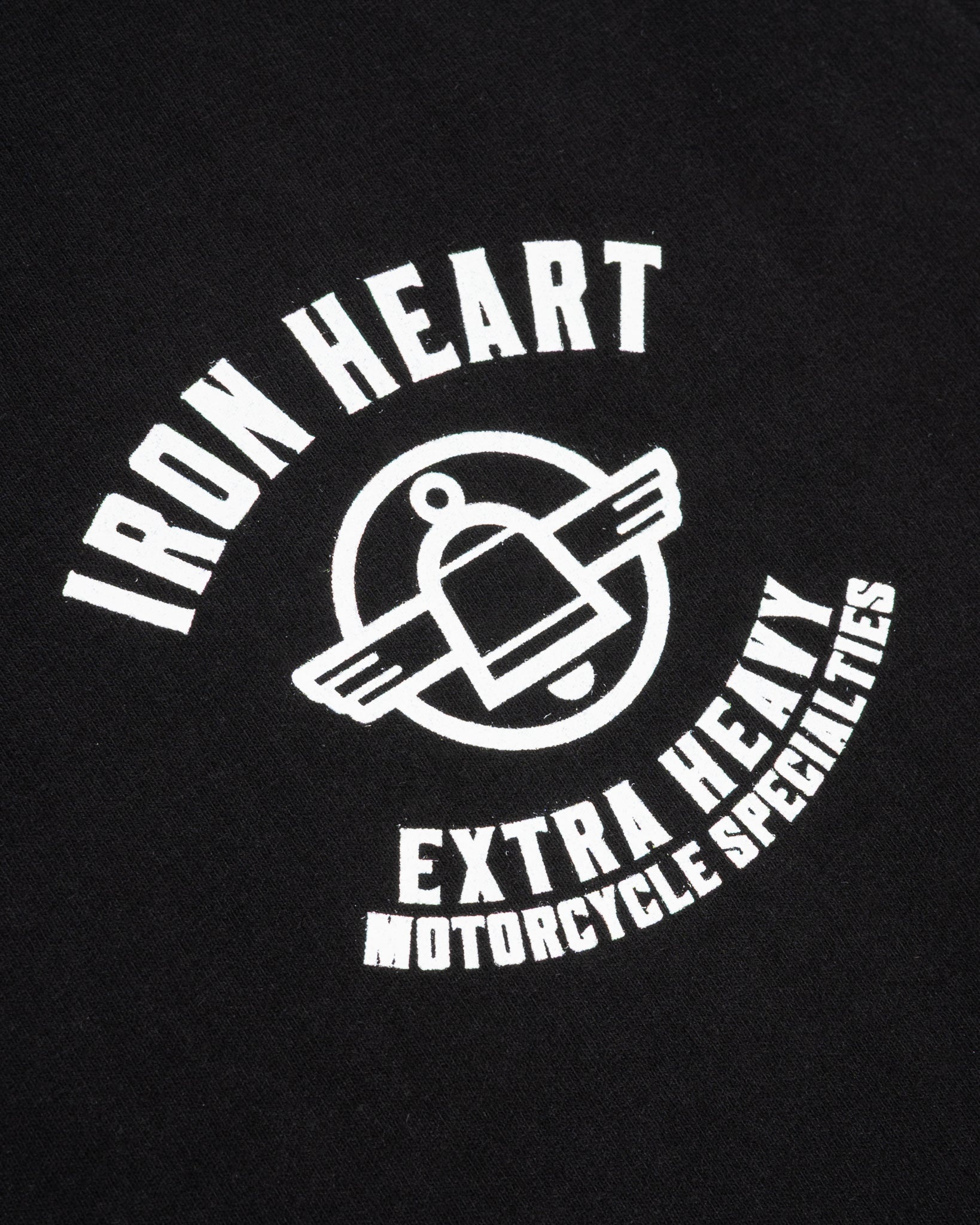 7.5OZ PRINTED LOOPWHEEL CREW NECK T-SHIRT - BLACK - 6