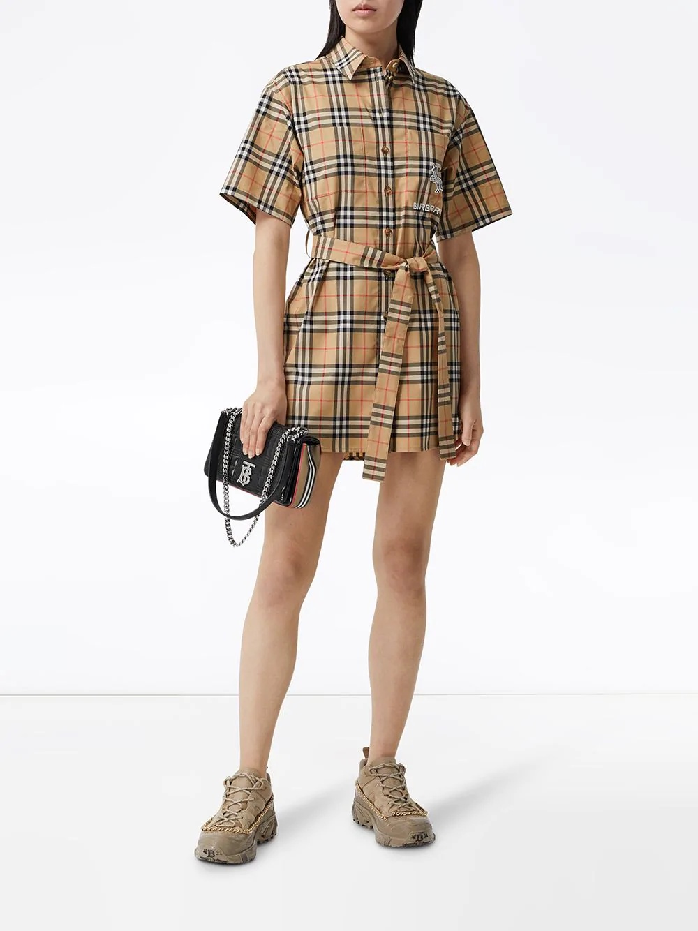 Vintage Check shirt dress - 2