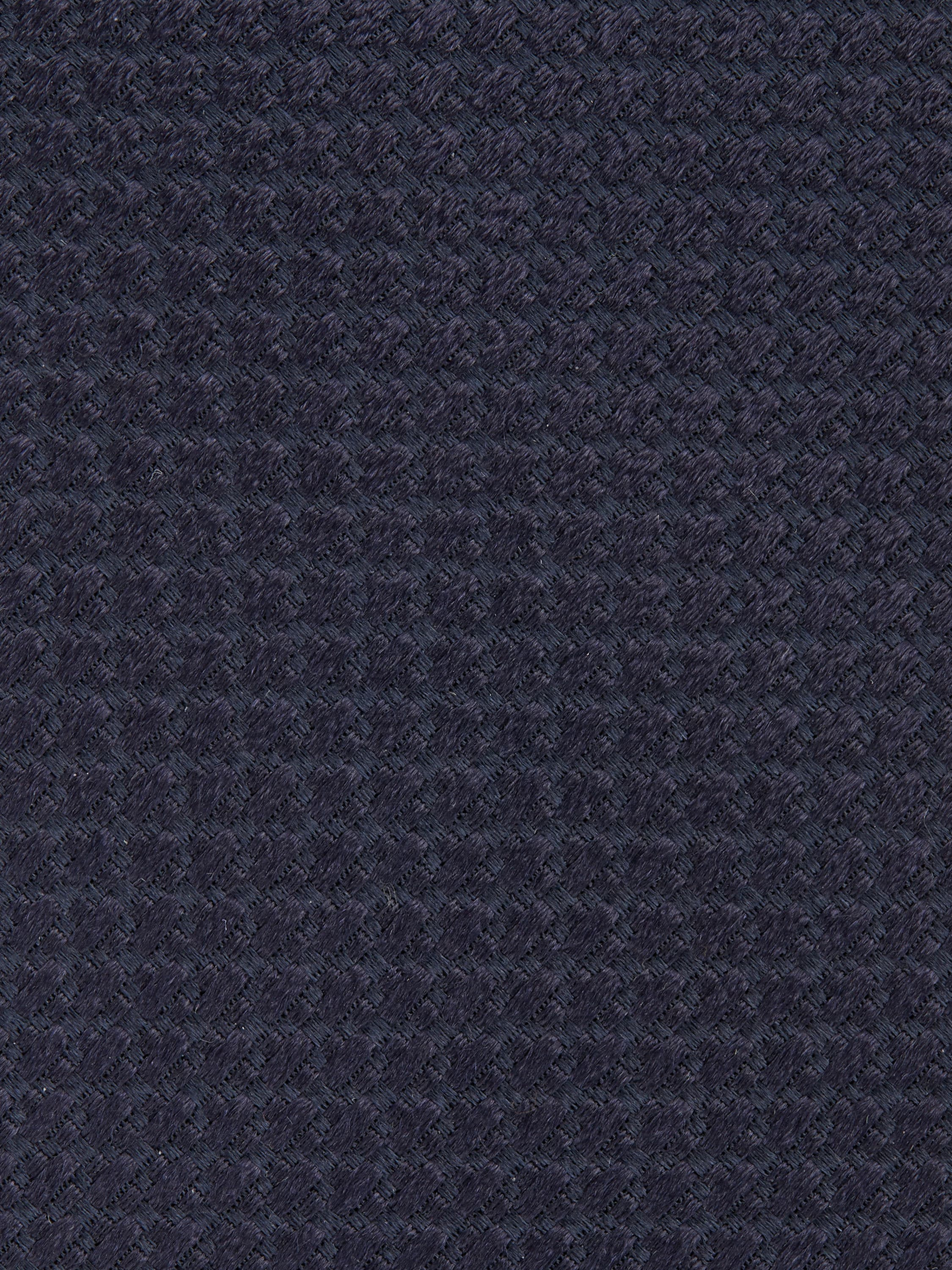 DARK BLUE SILK TIE - 2