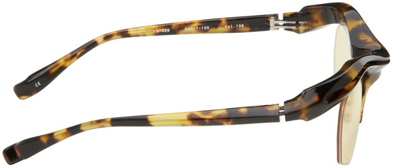 FACTORY900 SSENSE Exclusive Brown FA-428 Sunglasses outlook