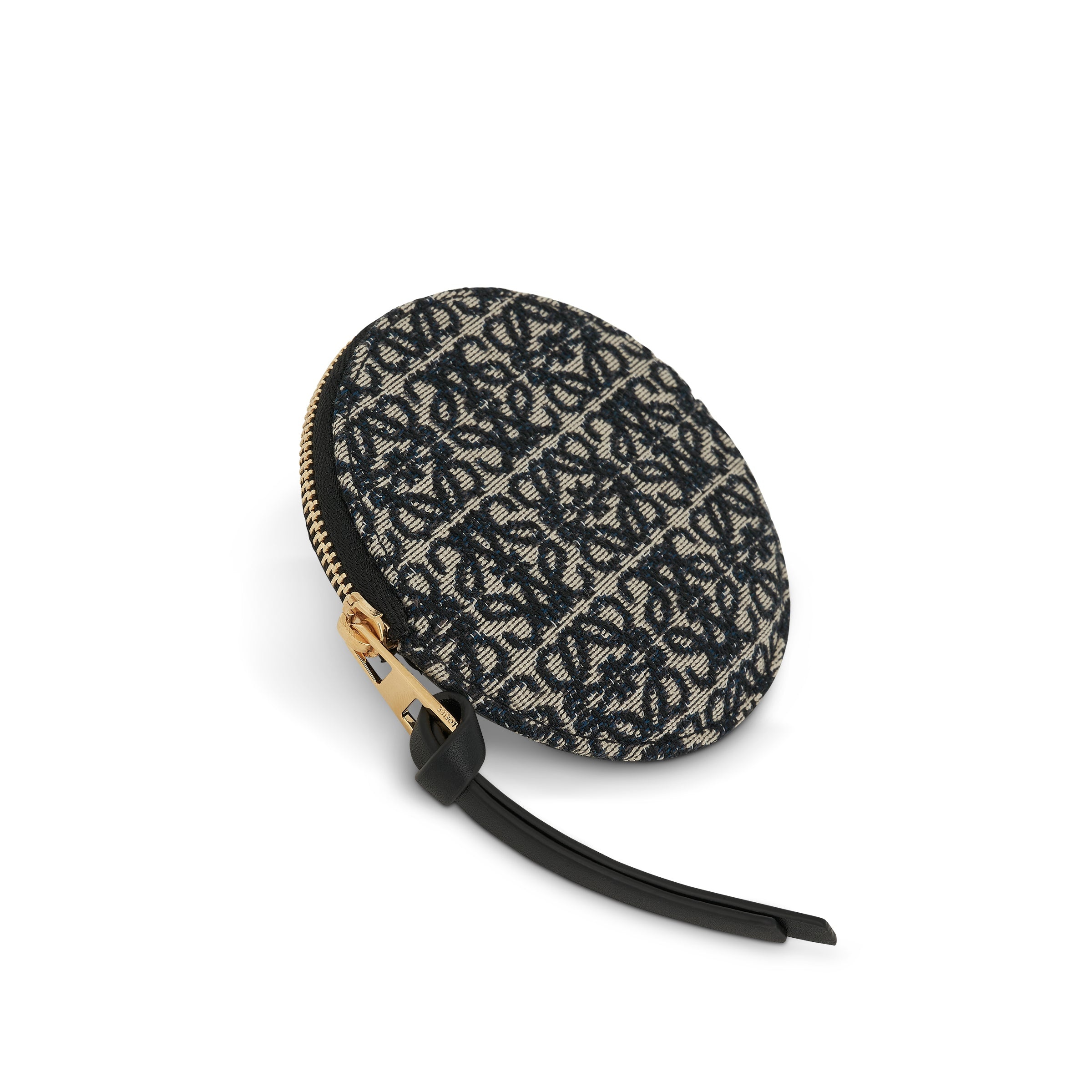 Cookie Charm in Anagram Jacquard and Calfskin in Navy - 2