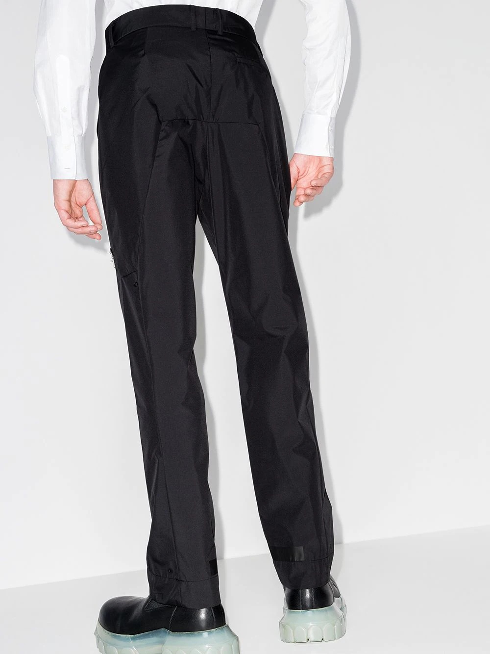 belted straight-leg trousers - 3