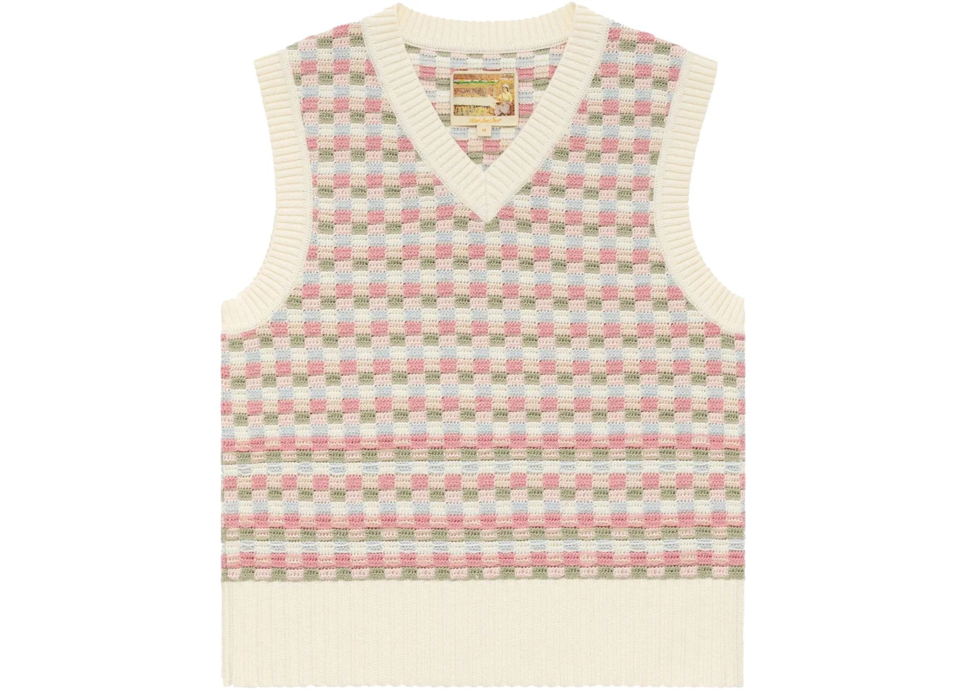 Aime Leon Dore Crochet Vest Brown/Multi - 1