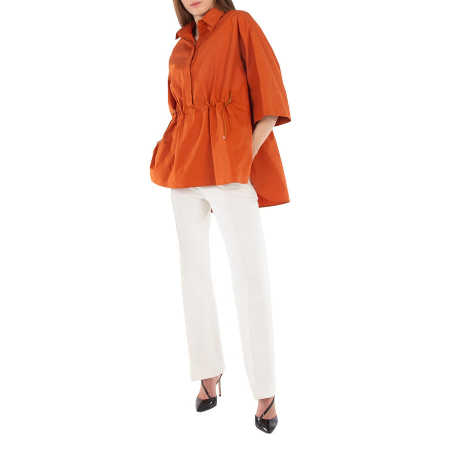 Max Mara March Cotton Poplin Drawstring Shirt - 4