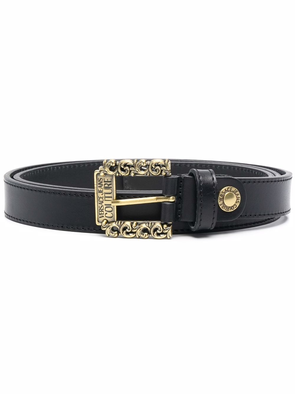 leather buckle belt - 1