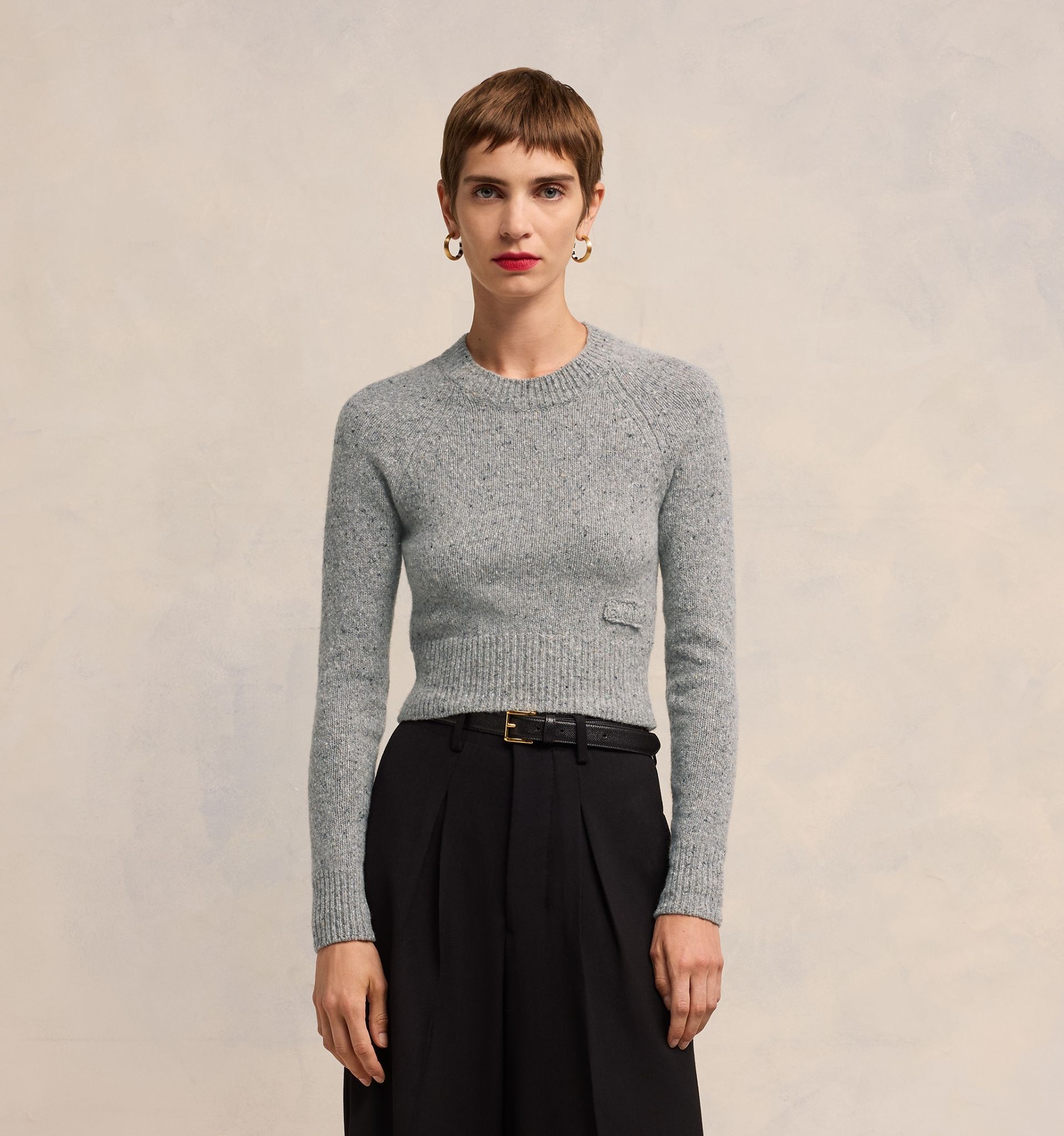 Ami Embroidery Crewneck Sweater - 6