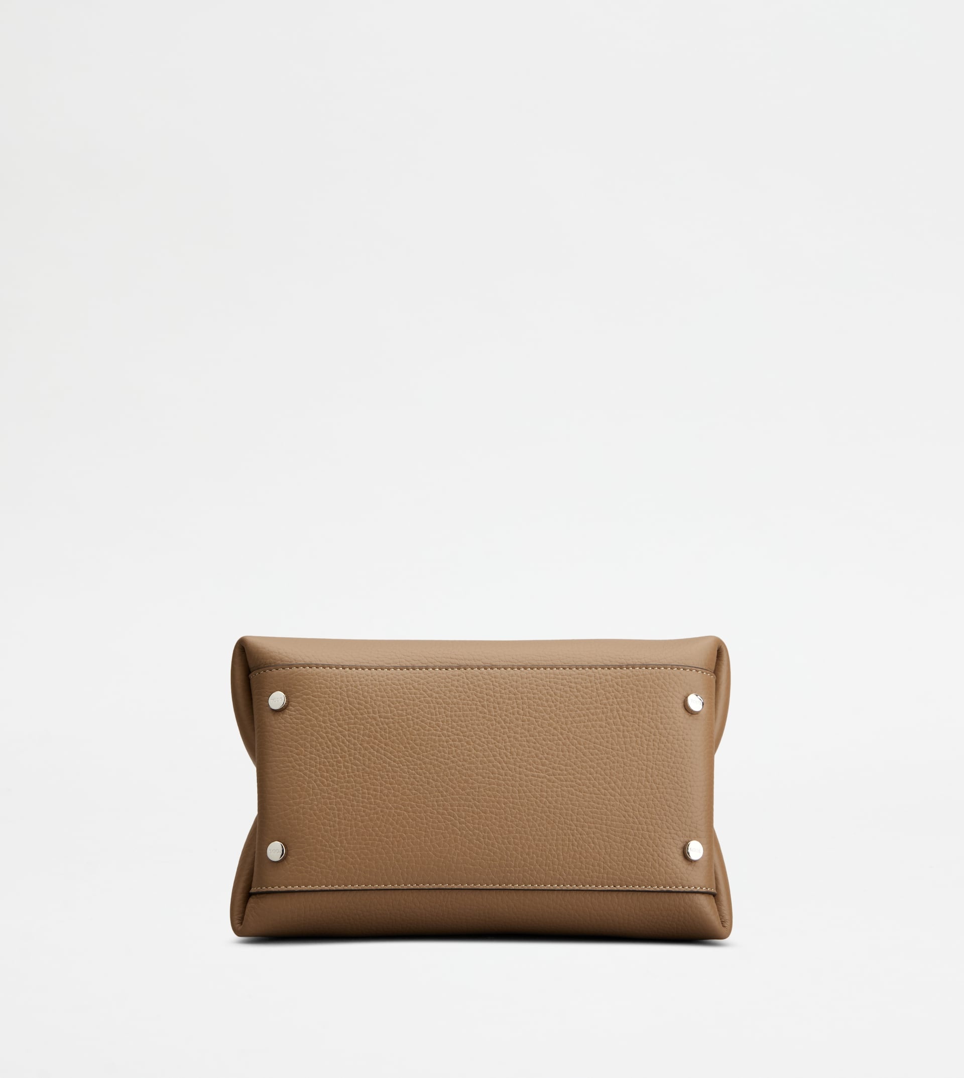 BAG IN LEATHER MICRO - BROWN, NATURAL - 3