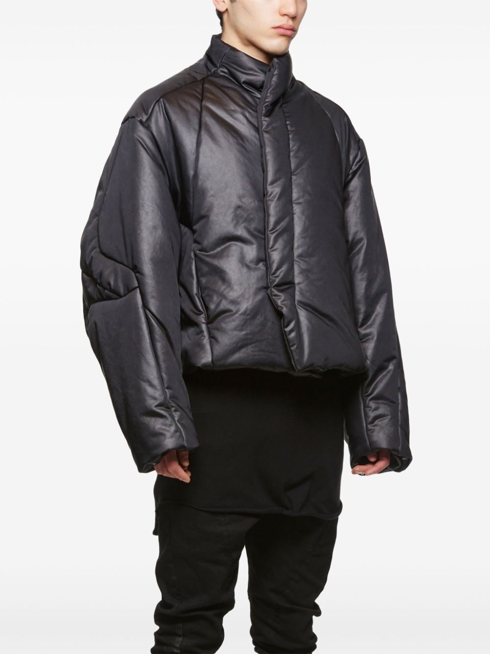 high-neck padded jacket - 3
