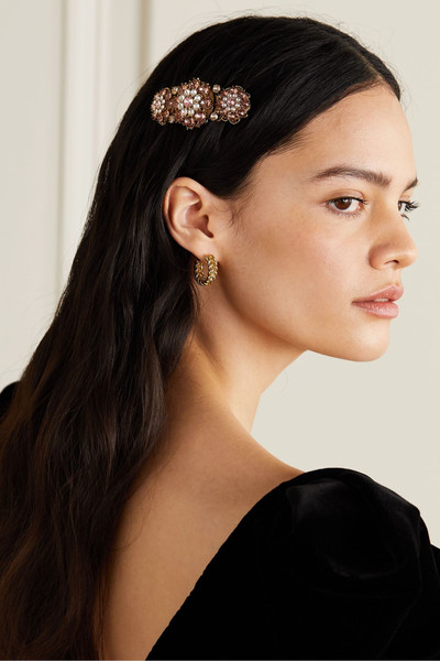 Dolce & Gabbana Gold-tone crystal hair clip  outlook