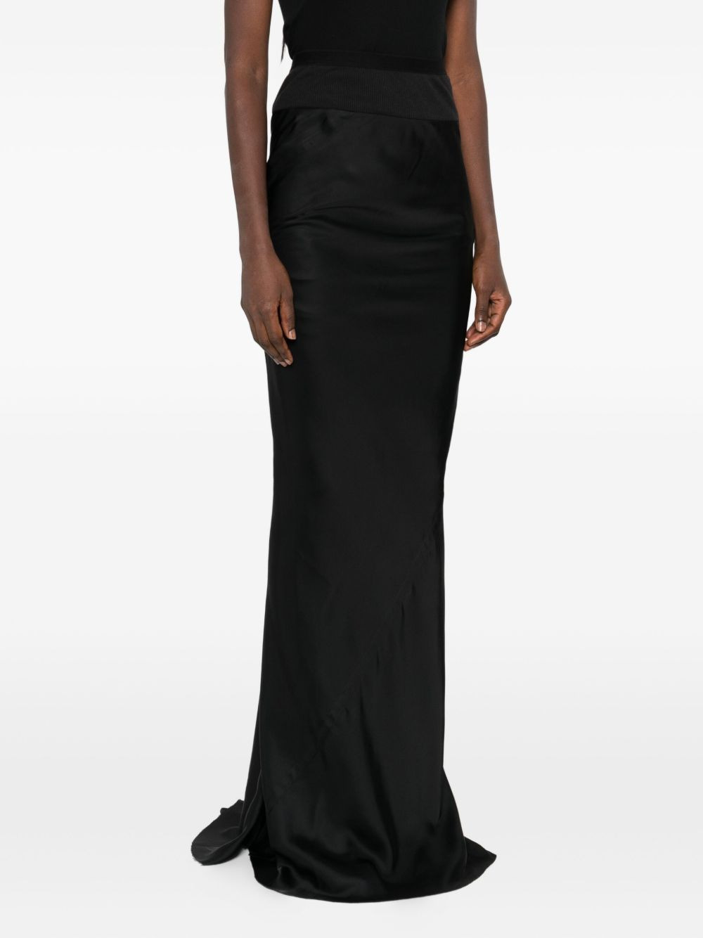 ribbed draped skirt - 3