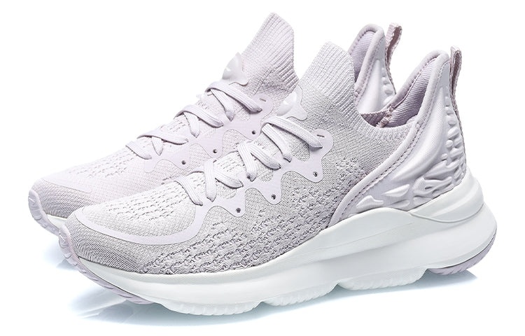 (WMNS) Li-Ning Eazgo 'Purple Grey' AREQ024-3 - 4