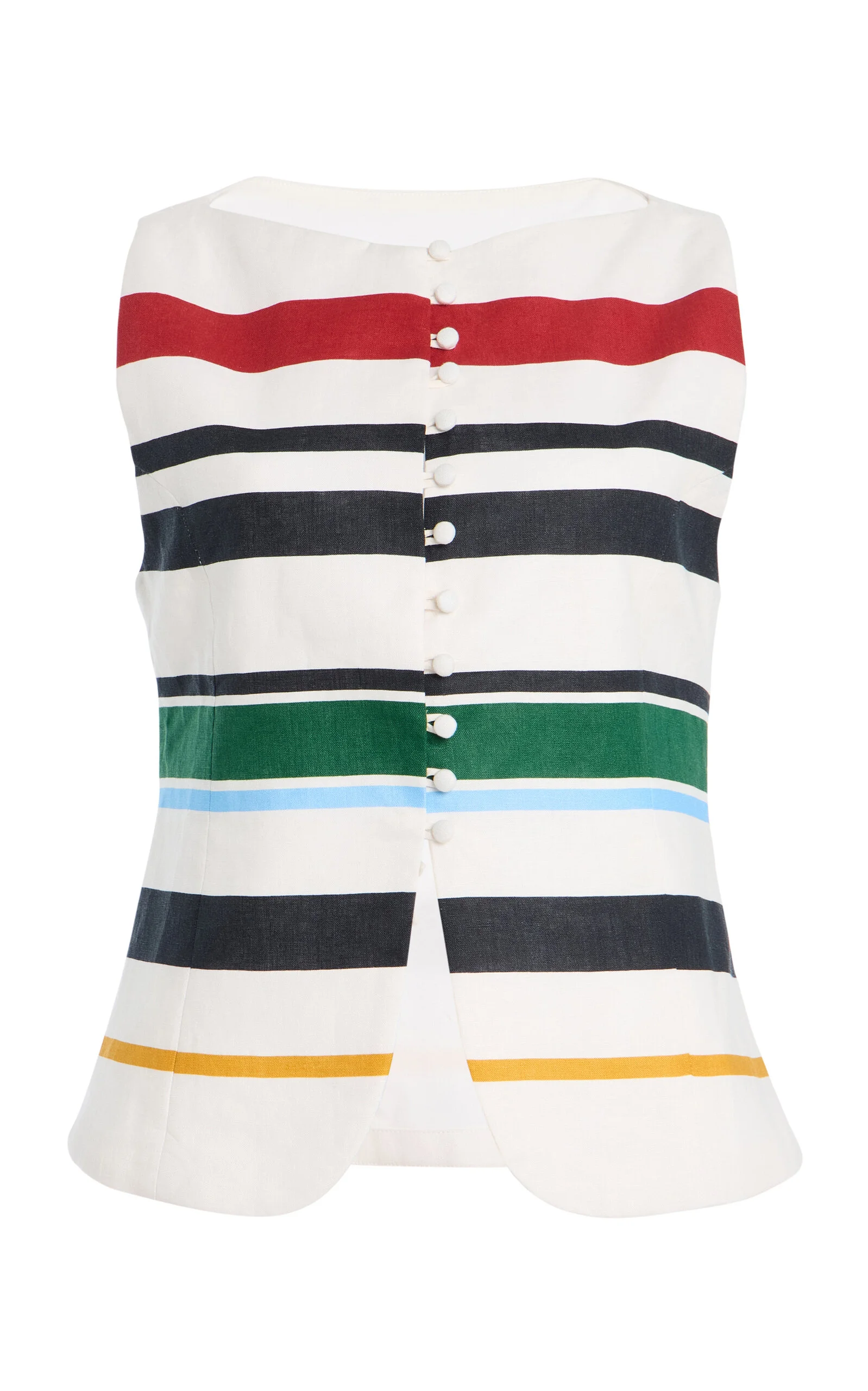 Exclusive Genova Striped Linen Top multi - 1