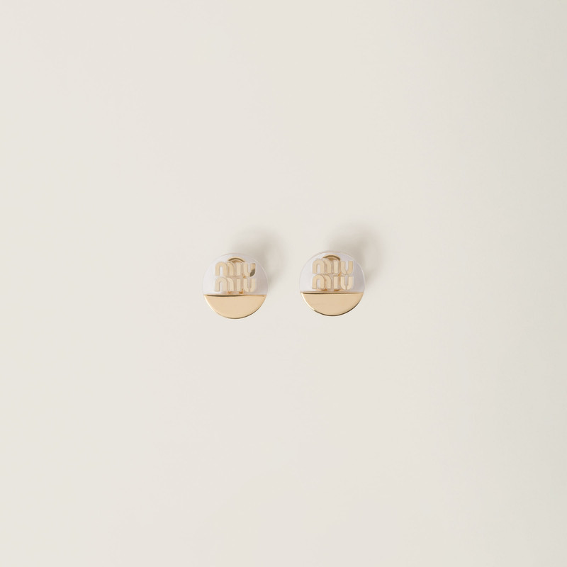 Plexiglas and metal earrings 1