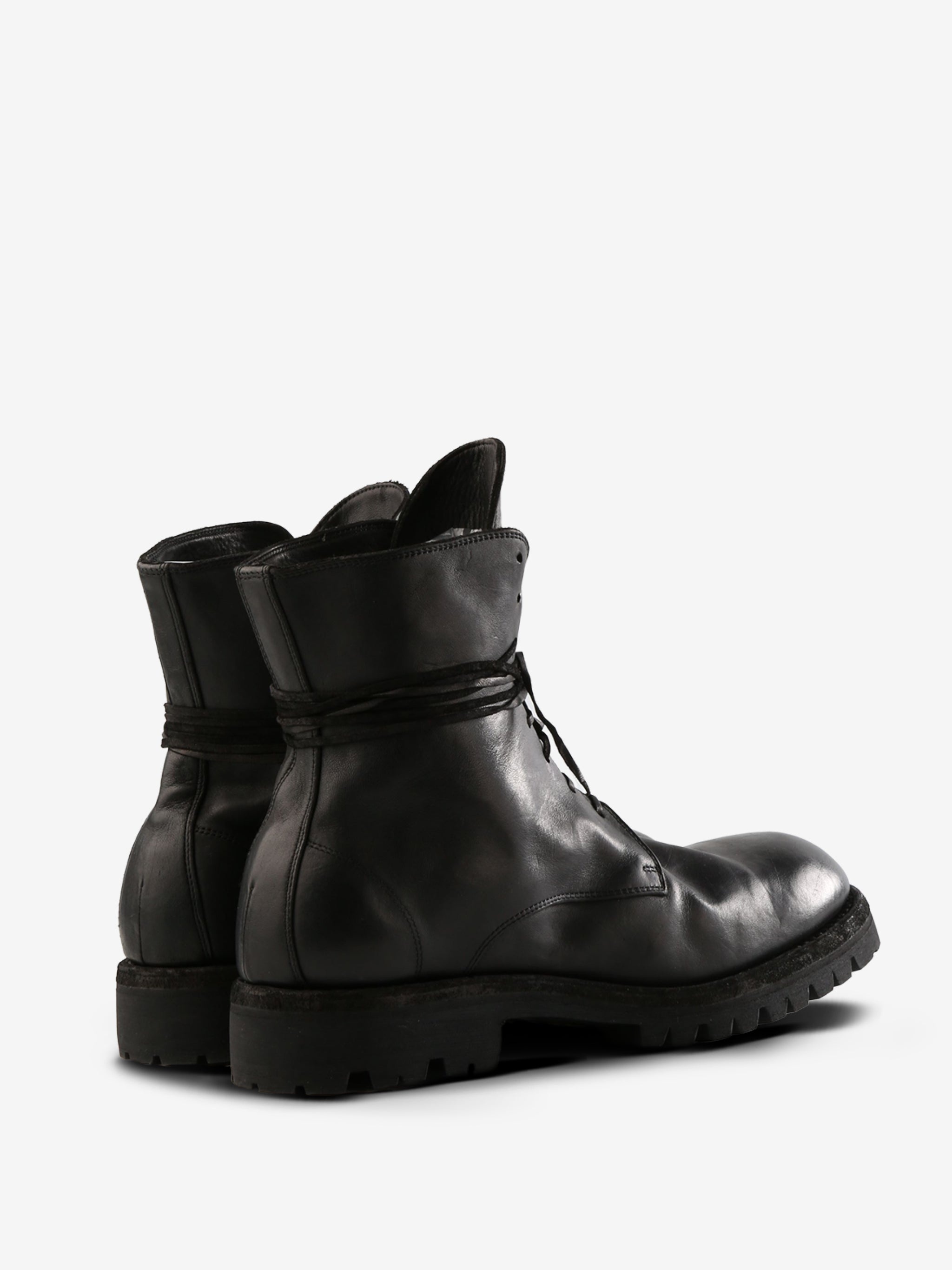 GUIDI - Men Sole Rubber Laced Up Boots - 3