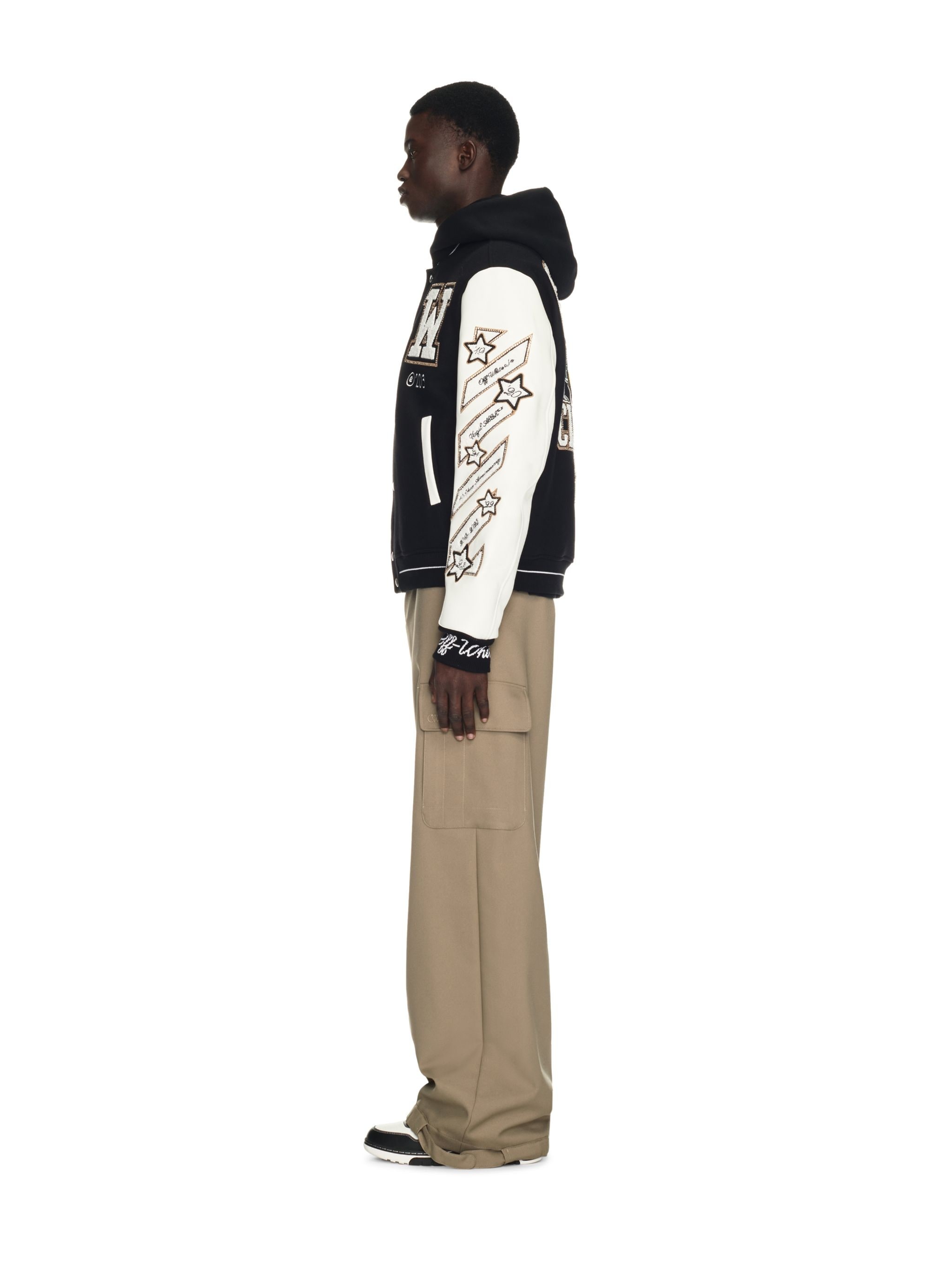 Off-white™️logic Varsity Jacket - 3