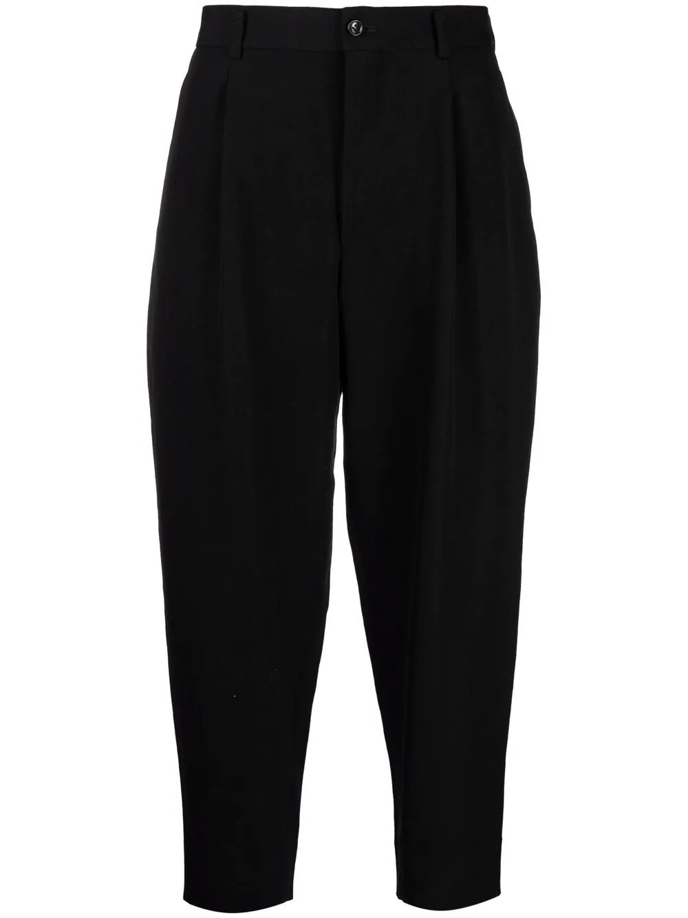 cropped pleated pants - 1