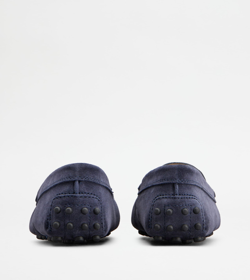 Tod's JUNIOR GOMMINO DRIVING SHOES IN SUEDE - BLUE outlook