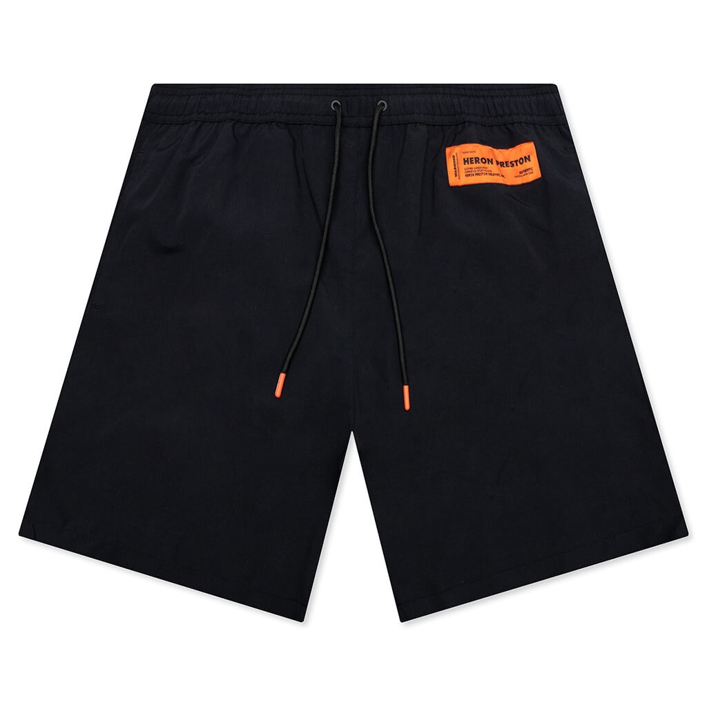 HERON PRESTON NYLON SWIMSHORTS - BLACK/NO COLOR - 1