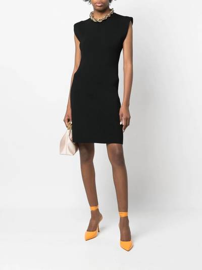 Yves Salomon fine-ribbed sleeveless mini dress outlook