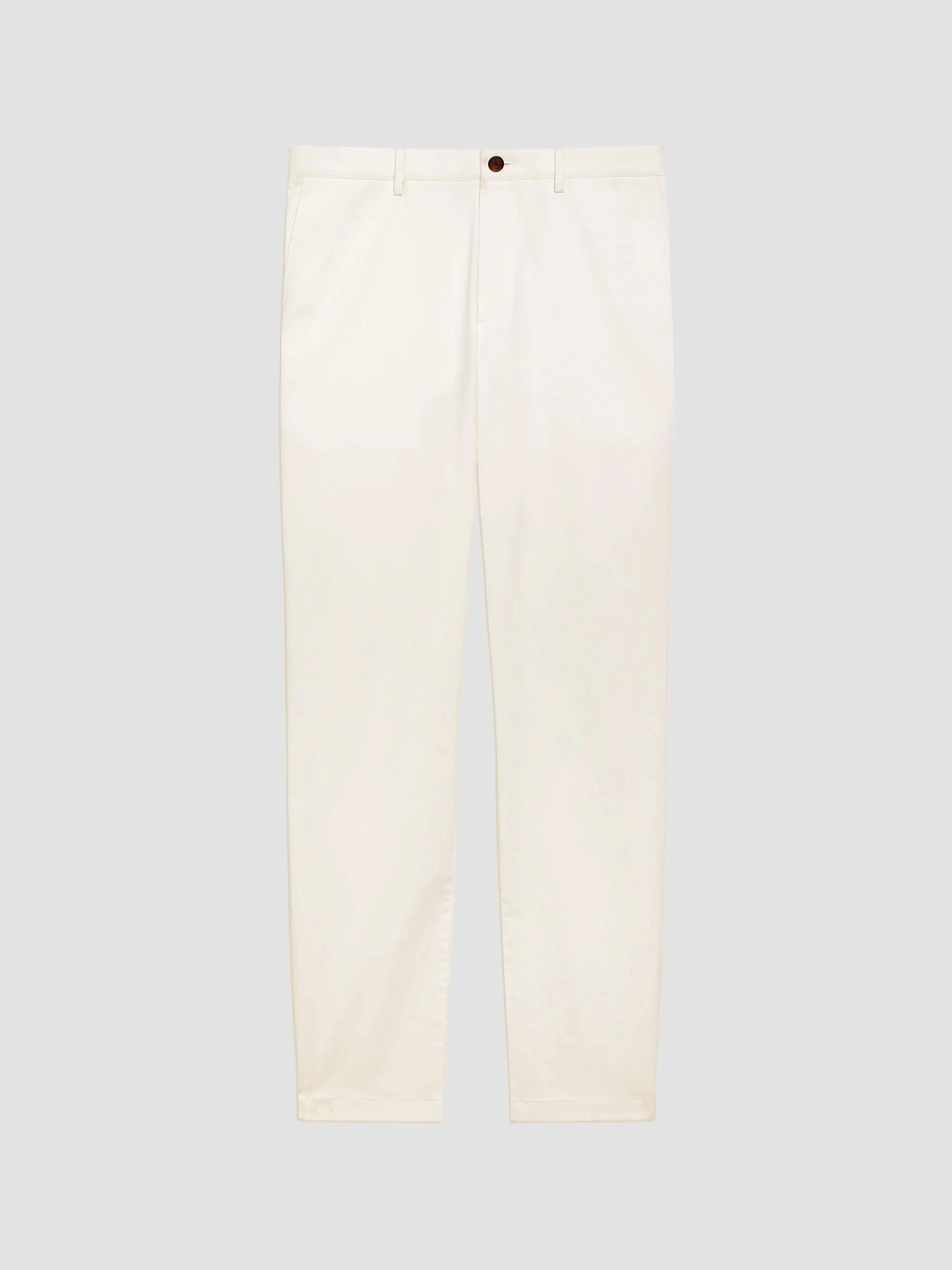 Men's Zaine Cotton Straight-Leg Pants - Oat Milk - 1