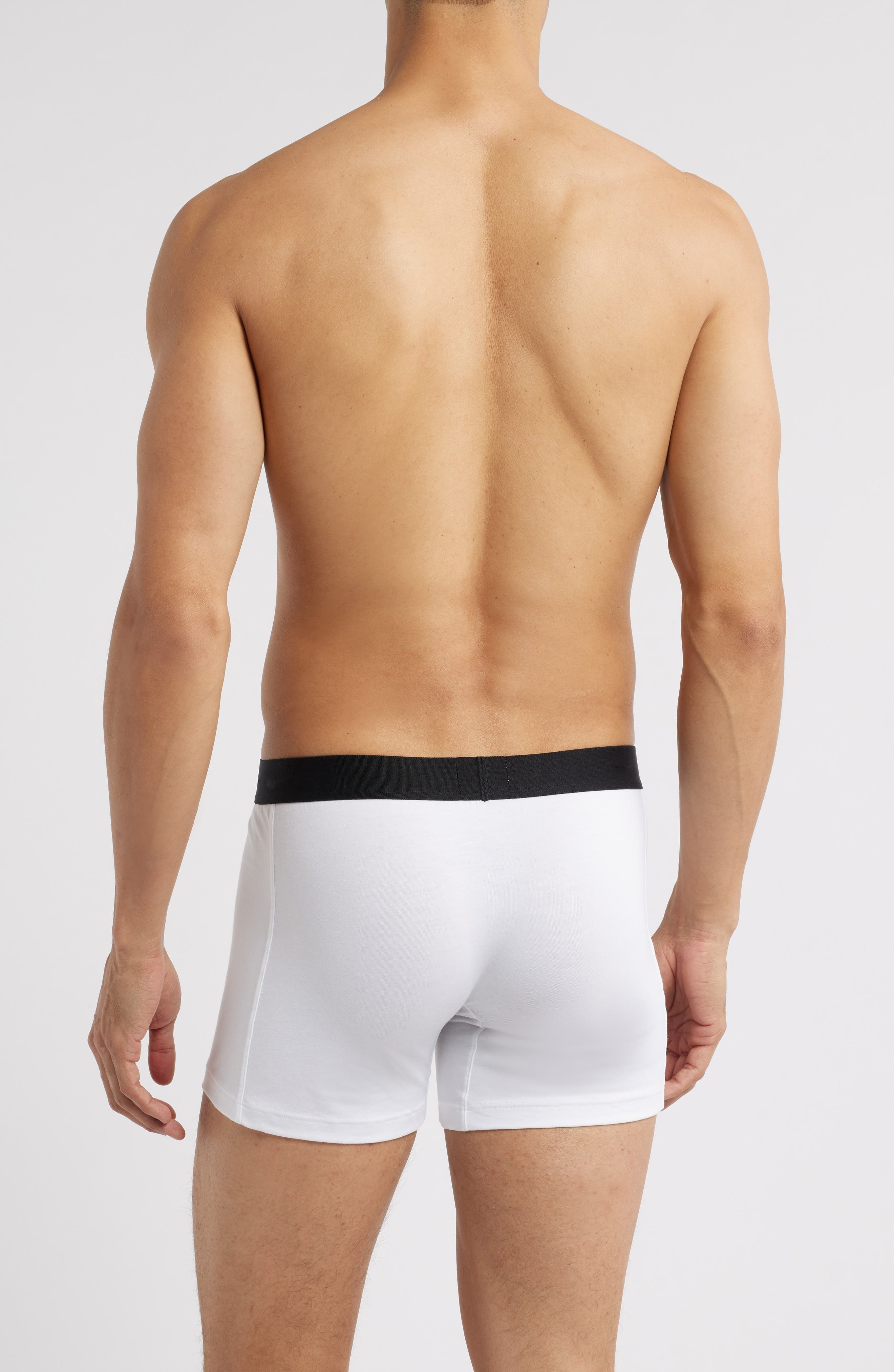 BOSS 3-Pack ONE Stretch Cotton Boxer Briefs in White at Nordstrom - 3