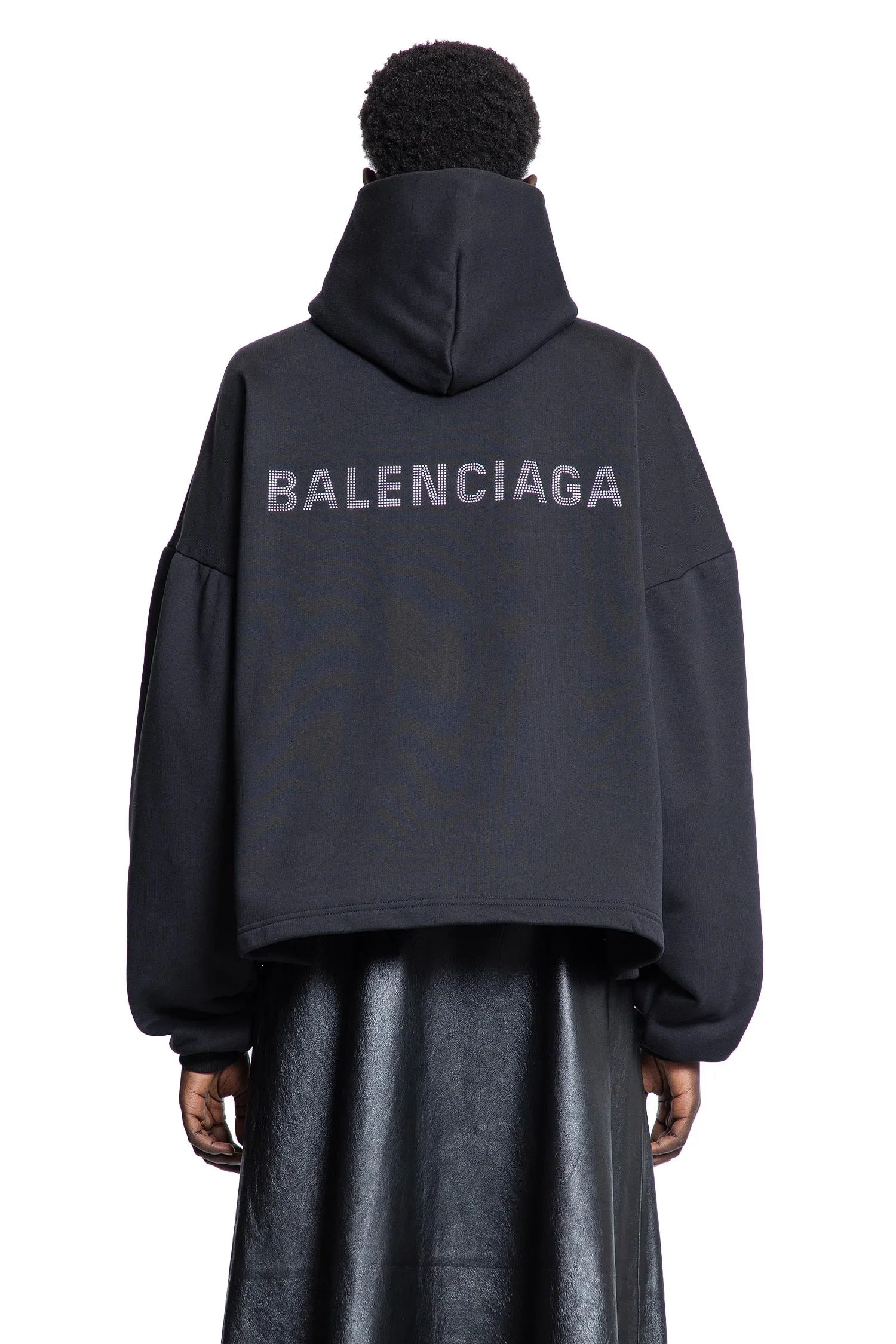 Balenciaga-Back-Strass-Cropped-Hoodie - 3