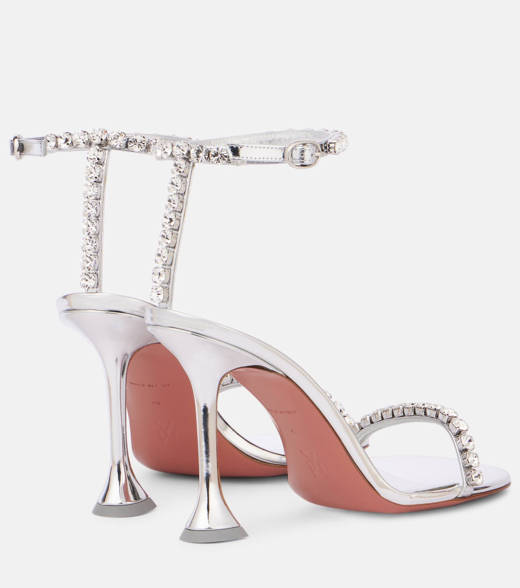 Gigi 95 embellished leather sandals - 2