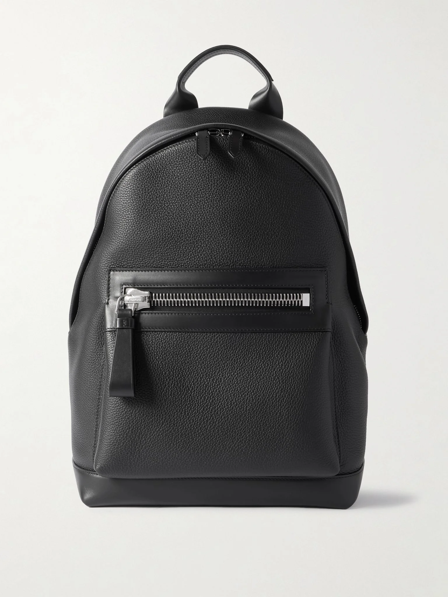 Buckley Full-Grain Leather Backpack Black - 1