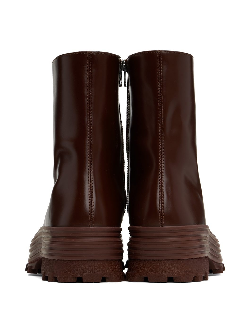Burgundy Traktori Boots - 2