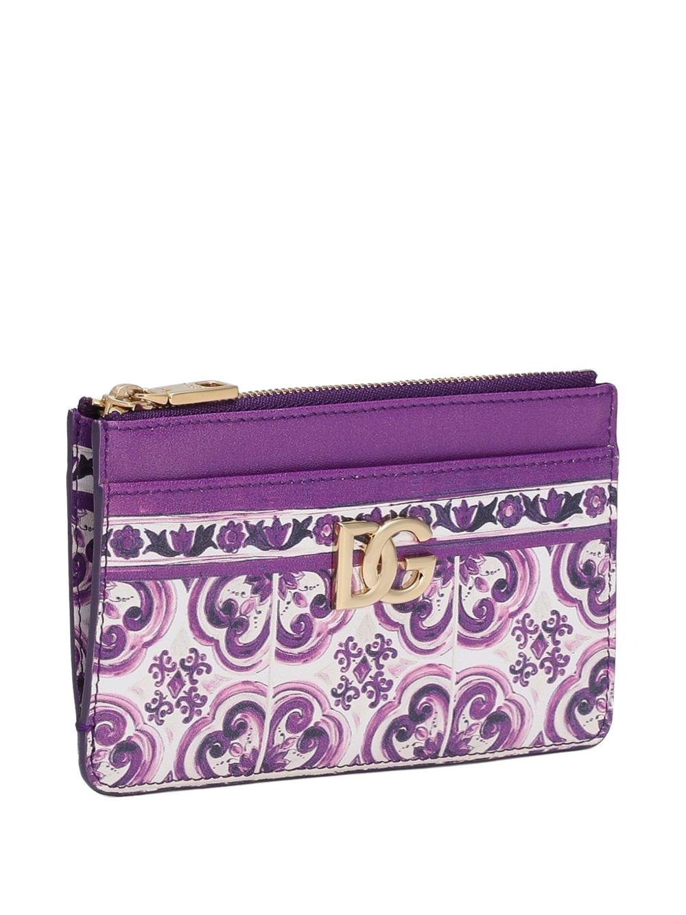 Majolica-print cardholder - 3